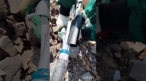 Монтаж муфты сшитый полиэтилен.