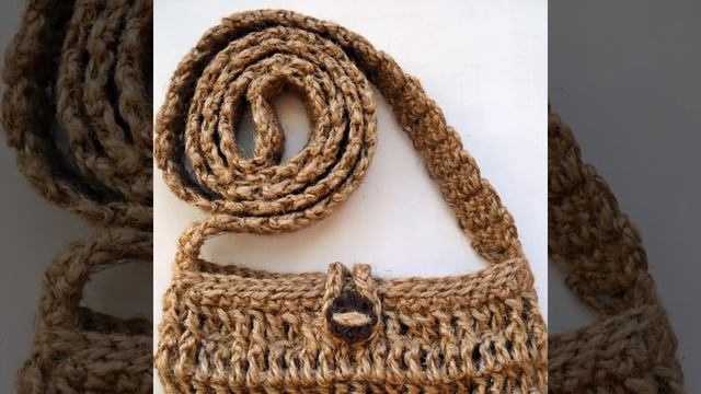 Вязаная из джута сумка кросс-боди на плечо/через плечо смотреть онлайн