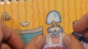 Мой бумажный домик в блокноте