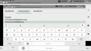 гайд как установить моды на sonic 1 forever(ссылка на мод из видео в описании)