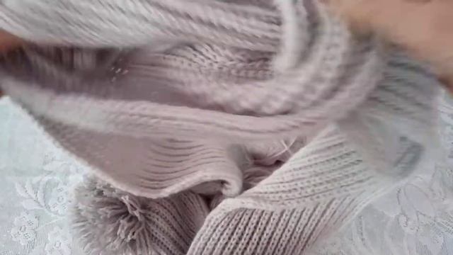 Шарф объемной резинкой смотреть онлайн