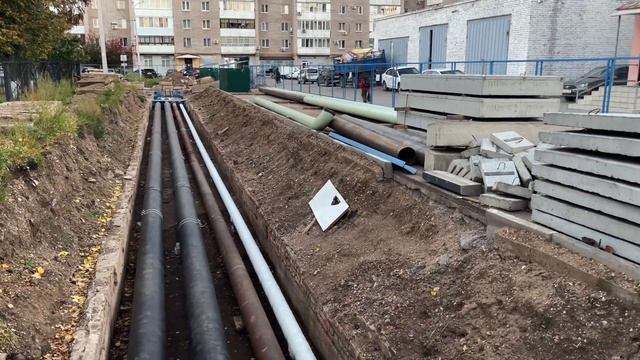 Замена труб, хроника ремонта теплотрассы, лето-осень 20 смотреть онлайн