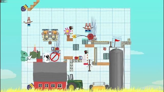 Подлянки от Витальки в игре Ultimate Chicken Horse смотреть онлайн