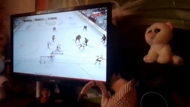 Играем в NHL 09 с другом. 4 - й матч серии Калгари - Анахайм во 2 раунде плэй - офф.