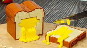 «ЛАВОВЫЙ сырный рулет из LEGO — можно ли его съесть? (Stop Motion + ASMR)»