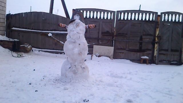 Убийца Снеговиков!!!Смотреть до конца!Ржач!!! смотреть онлайн