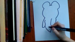 Рисую олимпийского мишку🙋🙋