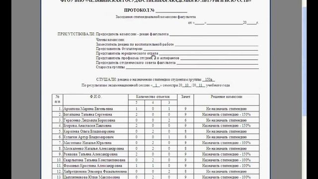 Программа «Деканат» - Отчеты смотреть онлайн