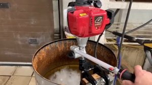 GX35 лодочный мотор тест