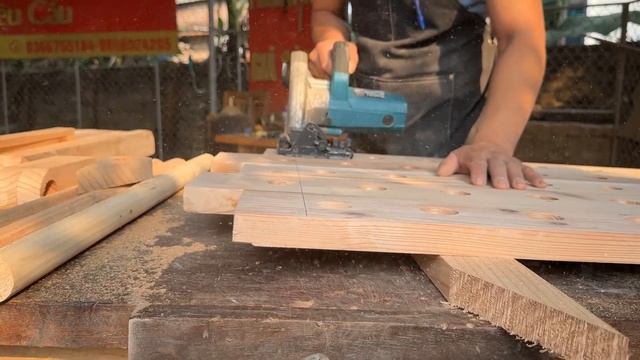 Creative Woodworking Project: How To Build A Smart Folding Table Combined With A Convenient Handcart смотреть онлайн