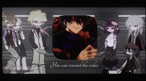 ×BSD react to Chuuya as Maeno Aki/Реакция BSD на Чуя как Maeno Aki×