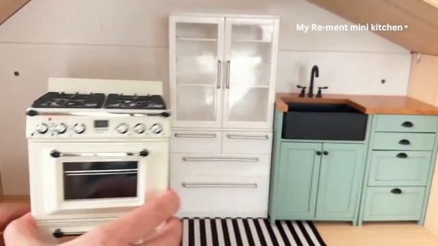 Miniature kitchen set installation ✨ASMR ✨Re-ment collection✨ смотреть онлайн