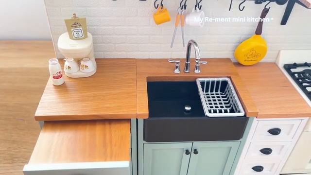 Miniature kitchen set installation ✨ASMR ✨Re-ment collection✨ смотреть онлайн