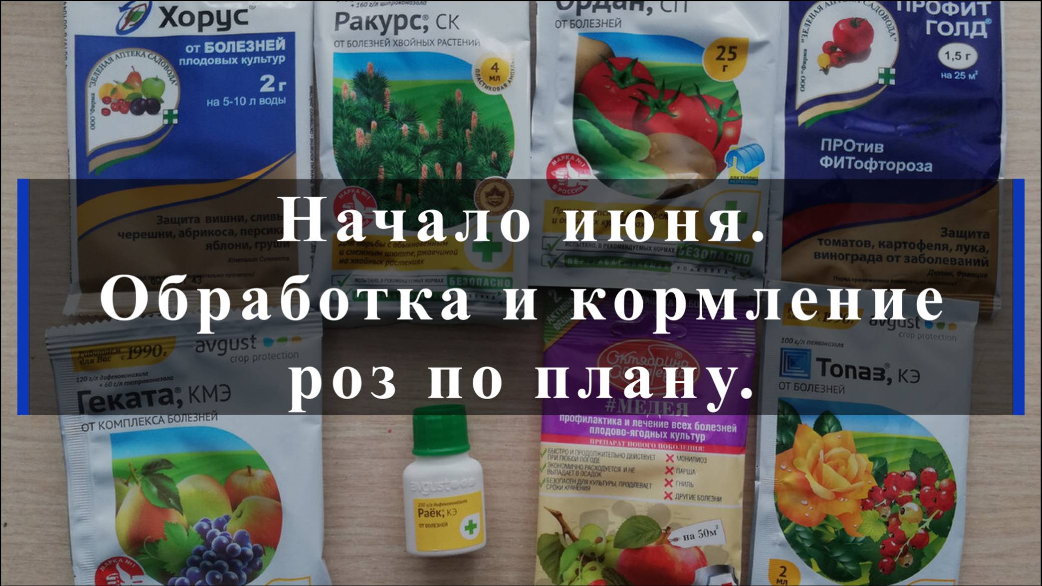Начало июня. Обработка и кормление роз по плану. смотреть онлайн
