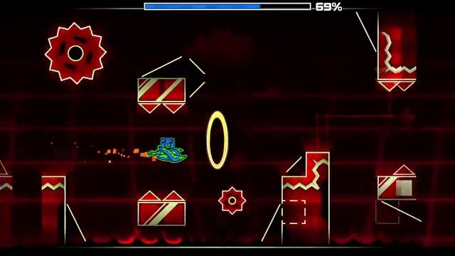 Тренируем очень классный эпичный, изи демон "lanthanium" Geometry Dash смотреть онлайн