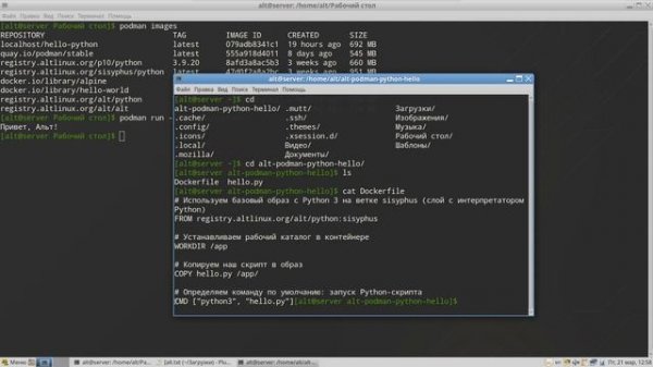 Dockerfile для образа с Python-скриптом