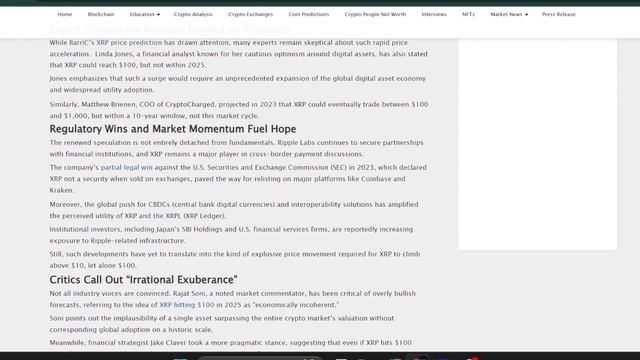 XRP в Дубае, Прогноз на $100 и Новый Стейбл от Ripple: Что Ждёт Нас Дальше?