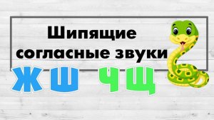Шипящие согласные звуки. Сочетания ЖИ-ШИ, ЧА-ЩА, ЧУ-ЩУ.