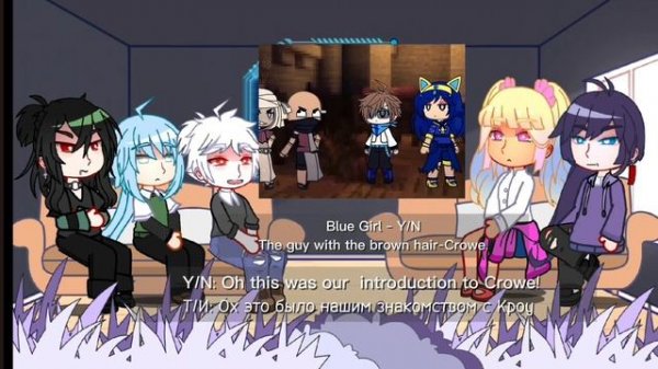 The kid at the back gacha's reaction to the fanfic "your hands" on crowe [Eng/Рус]