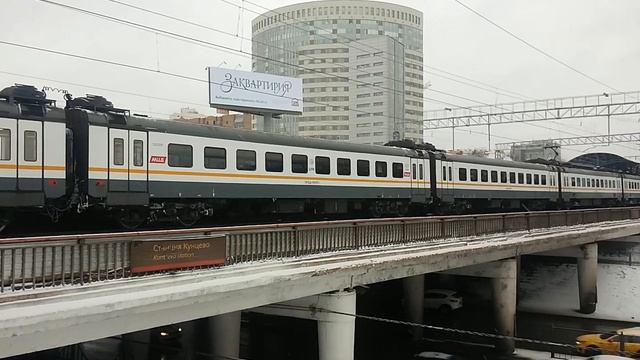 ЭП2Д-0050 ЦППК Перекраска Наше Подмосковье и ЭШ2-005 Аэроэкспресс На станции Кунцевская смотреть онлайн