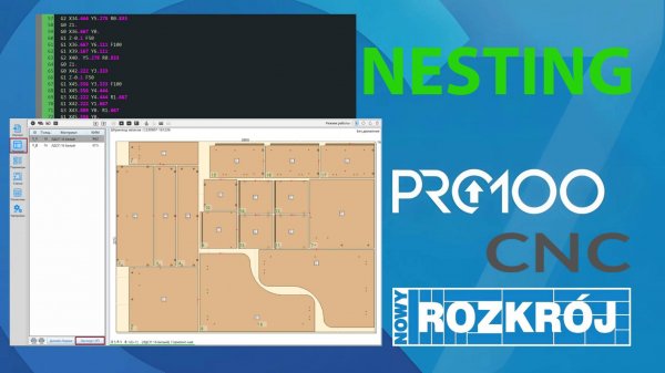 Pro100 CNC v7- Нестинг (Nesting) раскрой и присадка из Pro100 и Nowy Rozkrój (Новый раскрой)