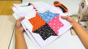 Как превратить 100 маленьких лоскутков ткани в свое любимое лоскутное одеяло!