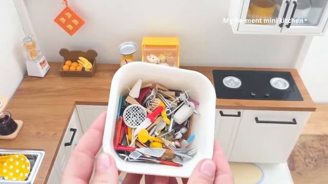 Miniature kitchen set installation ✨ASMR ✨Re-ment collection✨ смотреть онлайн