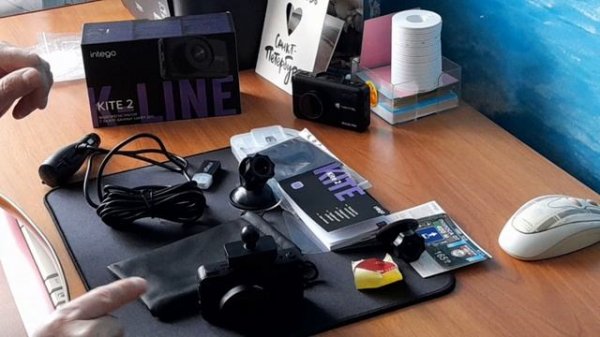 Недорогой и функциональный видеорегистратор intego KITE 2