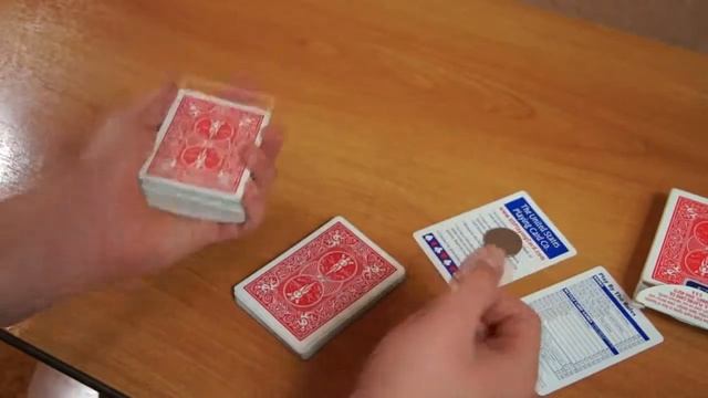 Нахождение карты монеткой+обучение