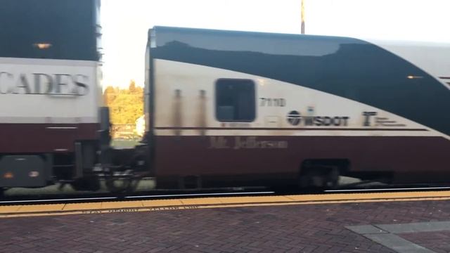 🇺🇸. Amtrak 🚂 train, Centralia, WA/американский поезд смотреть онлайн