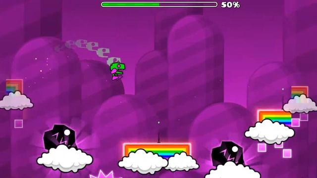 Прохождение 19 уровня в Geometry Dash Geometrical Dominator 1921