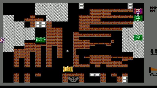 Battle City By Mayuge (Battle City Hack) (NES, 1985) Уровень 63