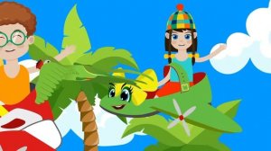 Африка-Зен и Ден-Зебра в клеточку-Веселые детские песенки-Мультсериал для детей-Детские песни Любаш