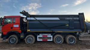 Полог полуавтоматический типа "Рамка" на самосвал HOWO T5G 8х4 объемом кузова 27м3