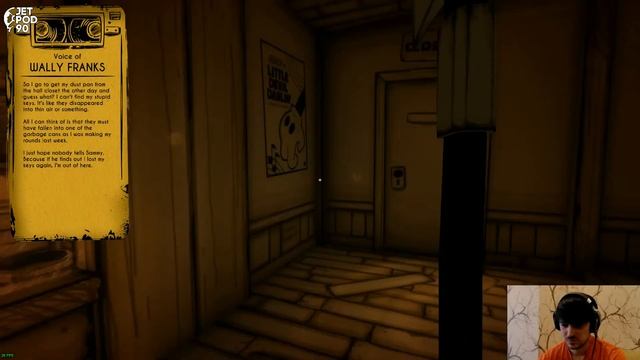 BENDY AND THE INK MACHINE от TheMeatly Games. Сезон №01, серия 12. Прохождение главы 2 с JetPOD90.