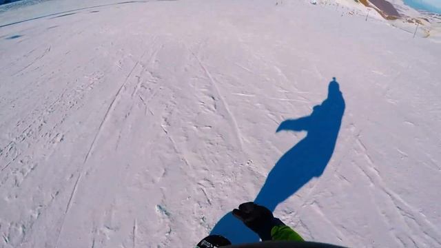 Учимся кататься на сноуборде. Чункурчак. Киргизия