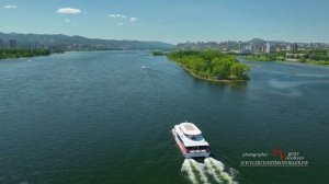 Речная прогулка по Енисею в Красноярске на электричес