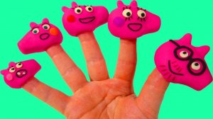 Семья пальчиков Мультик для малышей Детская песенка Свинка из пластилина Плей До Песня про пальчики