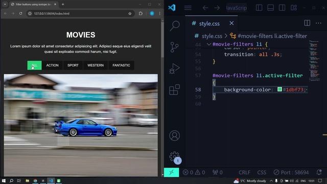 Адаптивная галерея с фильтрами HTML, CSS & JavaScript || Responsive filt смотреть онлайн