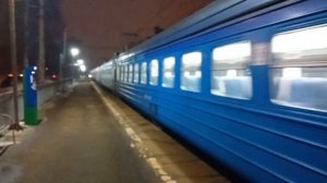Электропоезд ЭД4М-0401 «РЭКС» сообщением «Монино-Москва Ярославская».