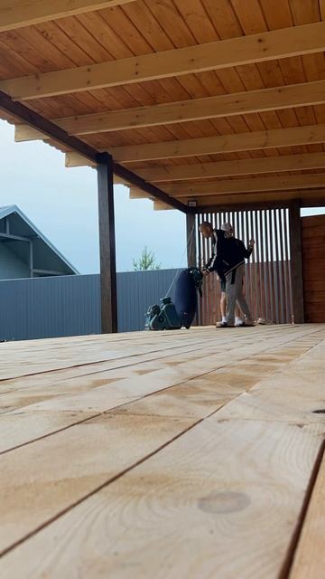 Шлифуем полы в беседке. Стройка благоустройство. Свои? смотреть онлайн