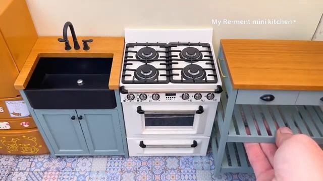 Miniature kitchen set installation ✨ASMR ✨Re-ment collection✨ смотреть онлайн