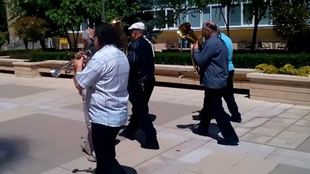 Flashmob на духовия оркестър в центъра на гр.Ямбол
