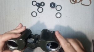 Чистка юстировка Венгерского бинокля обслуживание оп