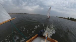 Парусный поход по Волге на самодельных швертботах Ски