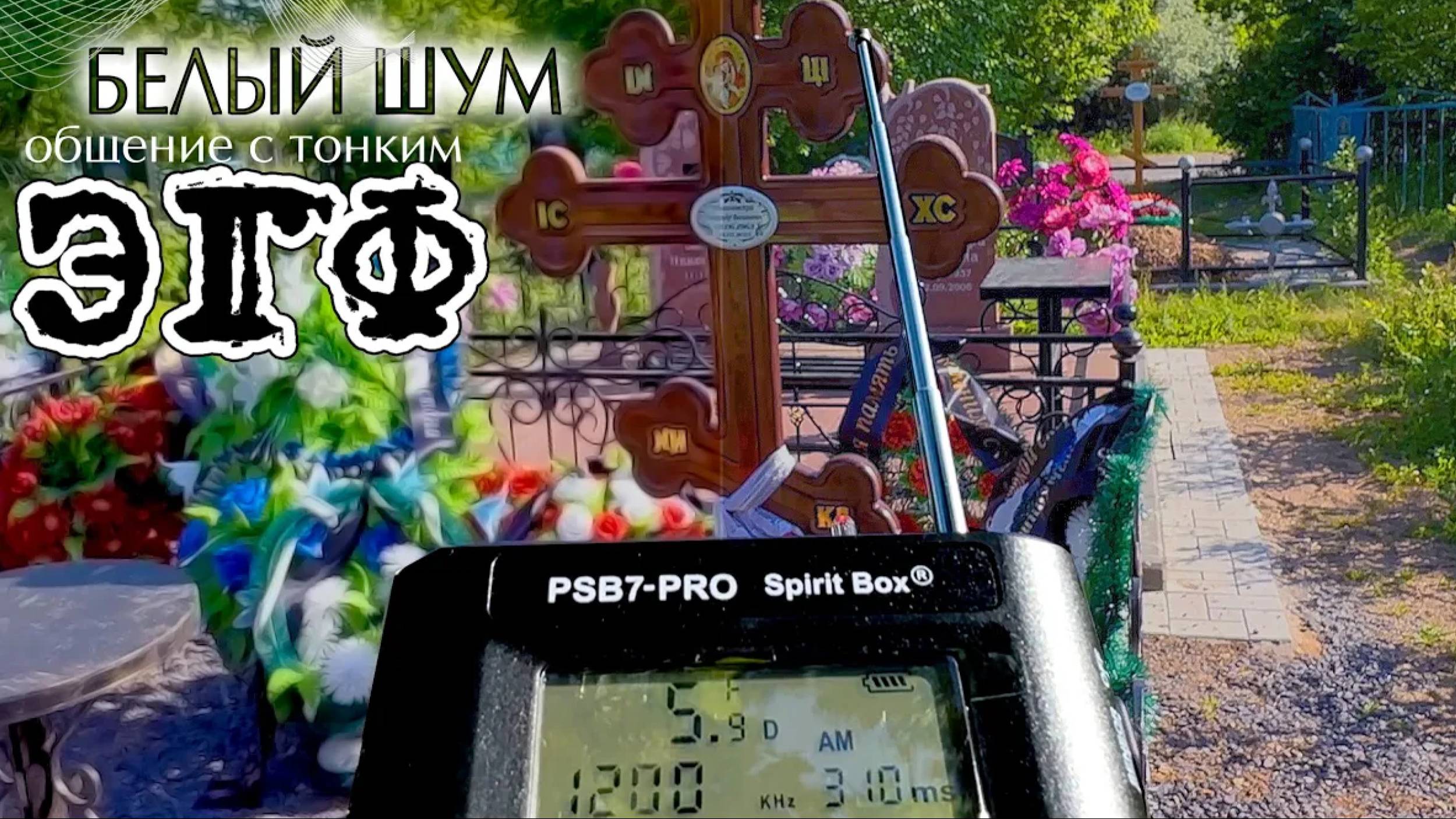 ЭГФ ВКЛЮЧЁН  КЛАДБИЩЕ. БЕЛЫЙ ШУМ.  PSB7-PRO Spirit Box