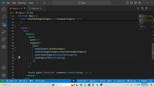 50 Рефакторим код. ПОЛНЫЙ курс FRONTEND. REACT SHOP REDUX TOOLKIT смотреть онлайн