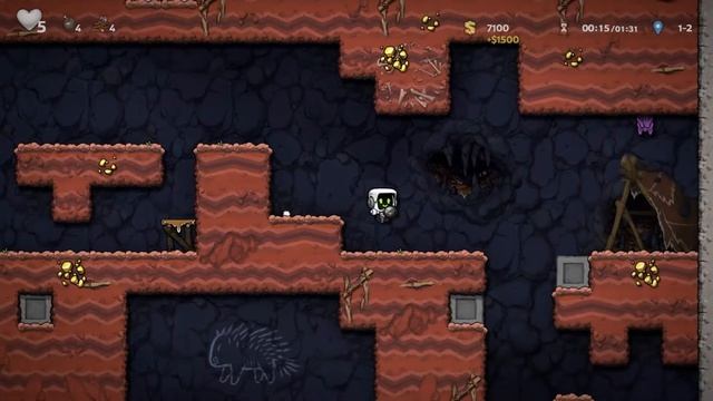 Spelunky 2 / 44 серия / Долгие прогулки с золотым ключом смотреть онлайн