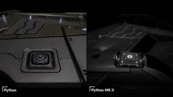 Elite Dangerous Сравнение Python и Python MK II