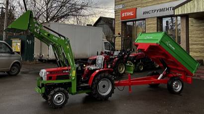 Работа трактора с двухкорпусным плугом! Минитрактор Mitsubishi VST MD 180 D. смотреть онлайн